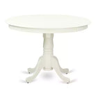 HomeStock Modern Kitchen Table with Table Top Surface and Asian Wood Dining Table Pedestal Legs