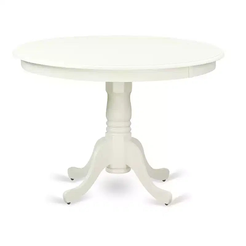 HomeStock Modern Kitchen Table with Table Top Surface and Asian Wood Dining Table Pedestal Legs