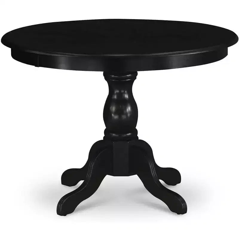 HomeStock Modern Kitchen Table with Table Top Surface and Asian Wood Dining Table Pedestal Legs