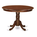 HomeStock Modern Kitchen Table with Table Top Surface and Asian Wood Dining Table Pedestal Legs