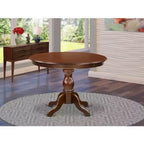 HomeStock Modern Kitchen Table with Table Top Surface and Asian Wood Dining Table Pedestal Legs