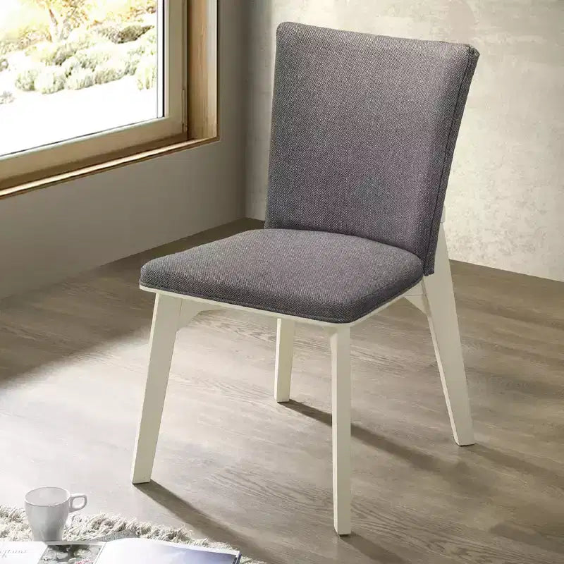 GDFStudio Astrid Upholstered Fabric and Wood Dining Chairs (Set of 2)