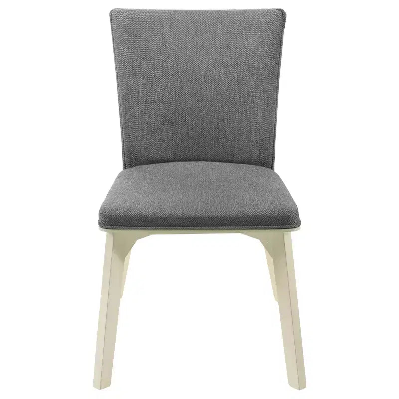 GDFStudio Astrid Upholstered Fabric and Wood Dining Chairs (Set of 2)