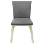 GDFStudio Astrid Upholstered Fabric and Wood Dining Chairs (Set of 2)