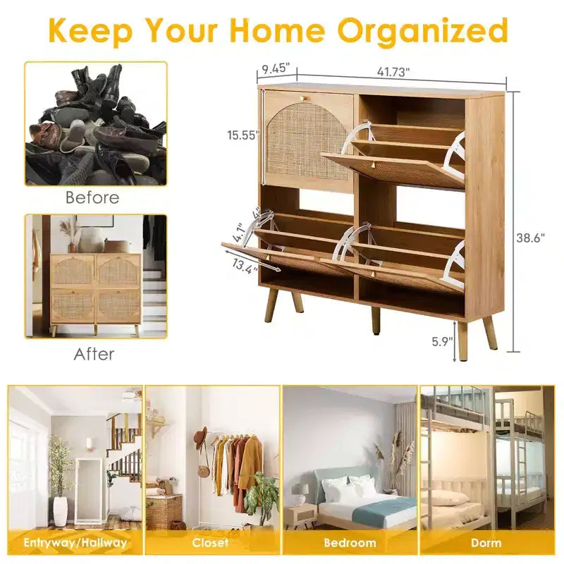 Karl Home | 20 Pair Shoe Storage Cabinet