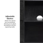 GDFStudio Sophy Modern Wood 63 Sideboard with Adjustable Shelf and Drawer
