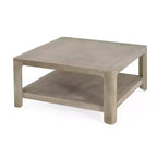 Christopher Knight Home Cletes Indoor Modern Double Layers Design Square Coffee Table