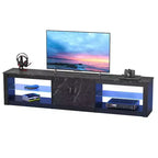 Bestier 70 LED TV Stand for TVs up to 75 Entertainment Center for Living Room