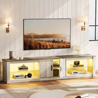 Bestier 70 LED TV Stand for TVs up to 75 Entertainment Center for Living Room