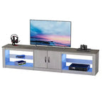 Bestier 70 LED TV Stand for TVs up to 75 Entertainment Center for Living Room