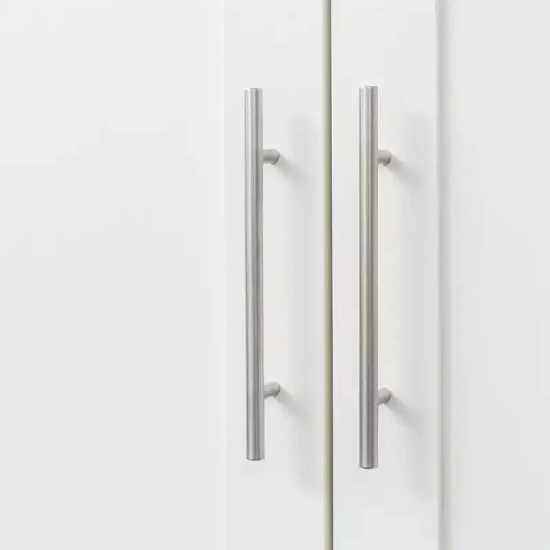 Tall Wardrobe Closet2 Doors, Contemporary Storage Cabinet with Shelves, Freestanding Wardrobe Closet & Cabinet for Bedroom