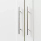 Tall Wardrobe Closet2 Doors, Contemporary Storage Cabinet with Shelves, Freestanding Wardrobe Closet & Cabinet for Bedroom