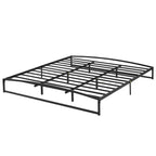 6 Inch Black Full Size Bed Frame No Box Spring Needed, Low Bed Frame Full Size,Heavy Duty Metal Platform Beds with Sturdy Steal Slats