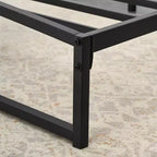 6 Inch Black Full Size Bed Frame No Box Spring Needed, Low Bed Frame Full Size,Heavy Duty Metal Platform Beds with Sturdy Steal Slats
