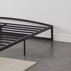 6 Inch Black Full Size Bed Frame No Box Spring Needed, Low Bed Frame Full Size,Heavy Duty Metal Platform Beds with Sturdy Steal Slats