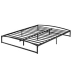 6 Inch Black Full Size Bed Frame No Box Spring Needed, Low Bed Frame Full Size,Heavy Duty Metal Platform Beds with Sturdy Steal Slats
