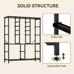 Storage Dresser, Fabric Dresser 15-Drawer Tall Organizer with Wood Top & Metal Structure for Bedroom Living Room Hallway Entryway
