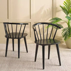 Mandalyn Dining Chair - Set of 2 - DCH8552 - Black - Safavieh