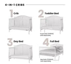 Child Craft Camden Crib and Dresser Nursery Set, 2-Piece, Includes 4-in-1 Convertible Crib and 3 Drawer Dresser