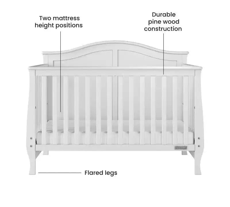 Child Craft Camden Crib and Dresser Nursery Set, 2-Piece, Includes 4-in-1 Convertible Crib and 3 Drawer Dresser