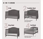 Child Craft Camden Crib and Dresser Nursery Set, 2-Piece, Includes 4-in-1 Convertible Crib and 3 Drawer Dresser