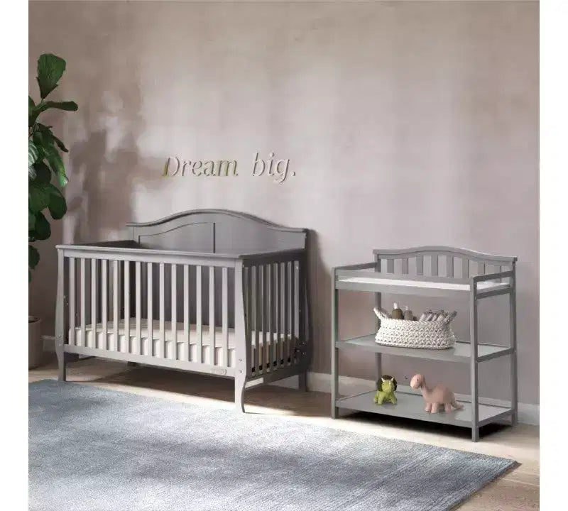 Child Craft Camden Crib and Dresser Nursery Set, 2-Piece, Includes 4-in-1 Convertible Crib and 3 Drawer Dresser