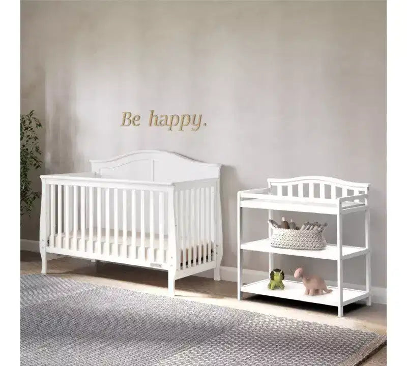 Child Craft Camden Crib and Dresser Nursery Set, 2-Piece, Includes 4-in-1 Convertible Crib and 3 Drawer Dresser