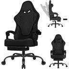 BALHAM TRADE-Gaming Chair with Lumbar Support Fabric Computer Chair Capacity 360 Swivel Adjustable Gamer Chair