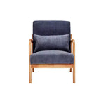 Mid-Century Modern Accent Chair Arm Chair Living Room Chairs with Pillow Upholstered Reading Chair with Solid Wood Frame & Living Room Bedroom Balcony
