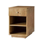 Meg 24 Tall 1-Drawer End Table with Built-In Charging Ports|HULALA HOME