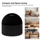 Helena Modern 35.4 Round Coffee Table with Storage|HULALA HOME