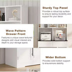 60 Farmhouse Pantry Cabinet with Glass Doors & Drawers, Kitchen Storage Hutch for Coffee Bar (White)