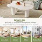 GDFStudio Jackson Cloud Coffee Table with Sturdy Legs