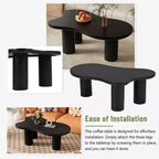 GDFStudio Jackson Cloud Coffee Table with Sturdy Legs