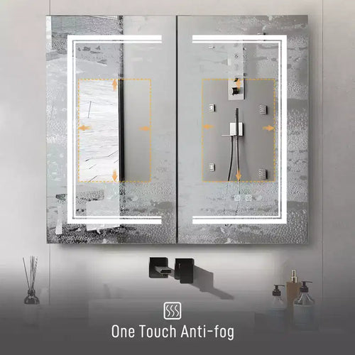 Karl Home Bathroom Wall Cabinet with Mirror