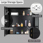 Karl Home Bathroom Wall Cabinet with Mirror