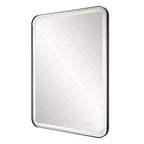 Uttermost Crofton Satin Black 30 x 40 Rectangular LED Wall Mirror