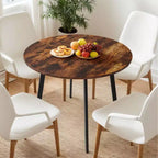 Karl Home 36''Modern Round Dining Table with Sturdy Metal Legs for Small Space Kitchen Table