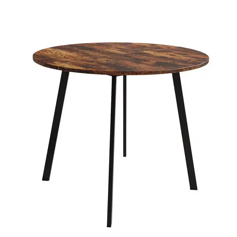 Karl Home 36''Modern Round Dining Table with Sturdy Metal Legs for Small Space Kitchen Table