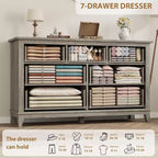7 Dresser for Bedroom, Freestanding Closet Organizer, for Living Room, Bedroom