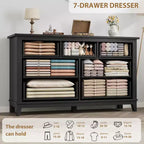 7 Dresser for Bedroom, Freestanding Closet Organizer, for Living Room, Bedroom