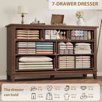 7 Dresser for Bedroom, Freestanding Closet Organizer, for Living Room, Bedroom