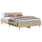vidaXL Bed Frame 2 pcs 59.84 x 79.92 in Engineered Wood