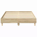vidaXL Bed Frame 2 pcs 59.84 x 79.92 in Engineered Wood