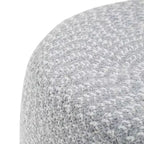 Brodie Round Braided Pouf - WyndenHall