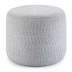 Brodie Round Braided Pouf - WyndenHall