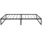 Emma and Oliver 14 Platform Bed Frame & 12 Mattress in a Box - No Box Spring Required
